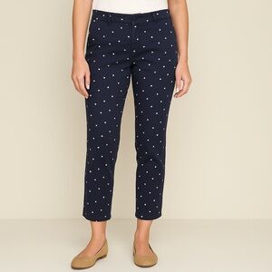 Tommy Hilfiger Pants Hampton Navy Blue Stars Print Stretch Slim Chino Medium 8